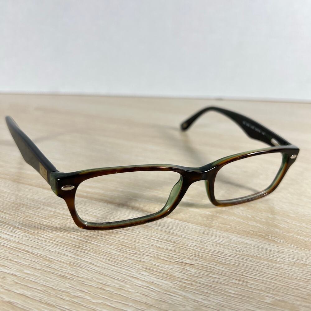 Ray-Ban RB5206 2445 Eyeglasses 52-18-140 Brown Green Full Rim READ DESC